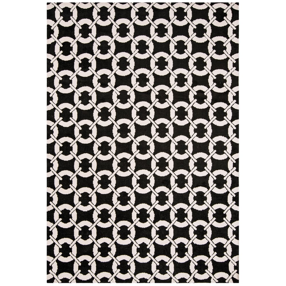 Arlo Buckle Rugs AR03 in Black